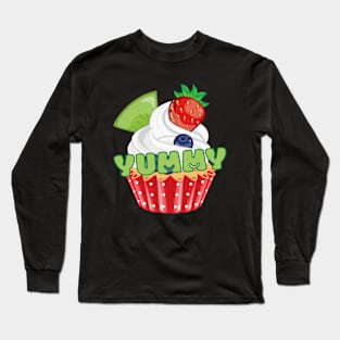 Yummy Capcake Long Sleeve T-Shirt